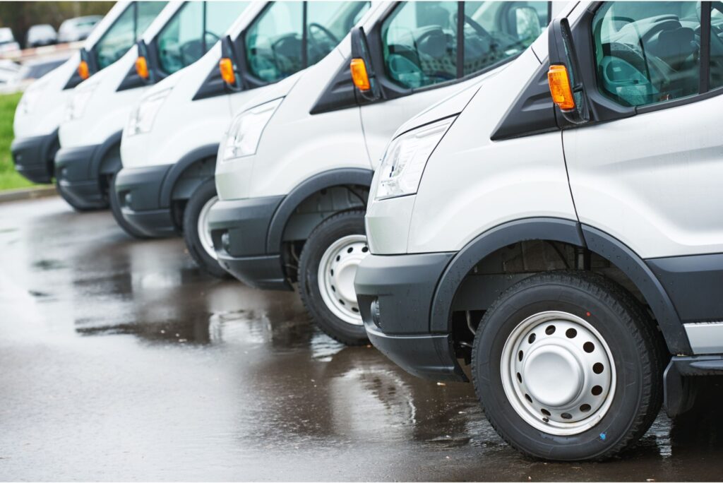 Example of Commercial Fleet Vehicles for graphics installation by Classic Pinstriping in DFW